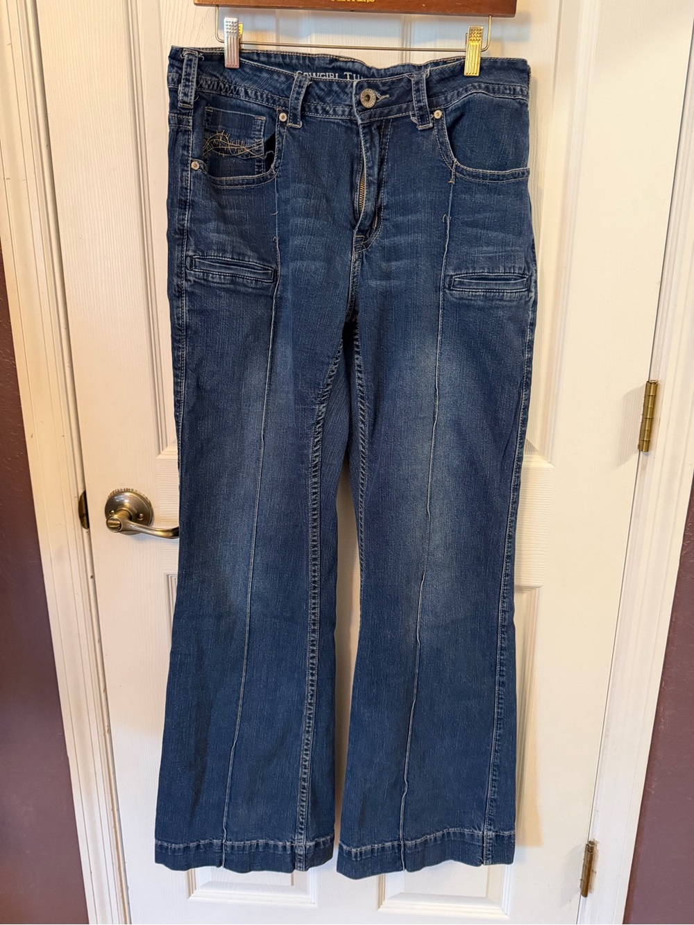 Cowgirl Tuff Dark Blue Flare Jeans